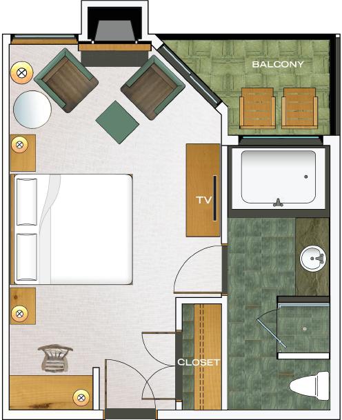 Third Floor East Deluxe floorplan