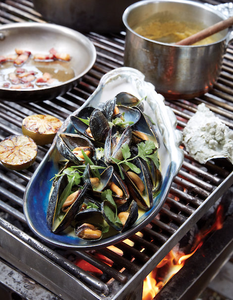 Mussles on the Fire