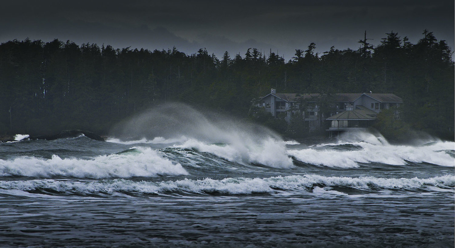 Storm Waves and Wickaninnish Inn