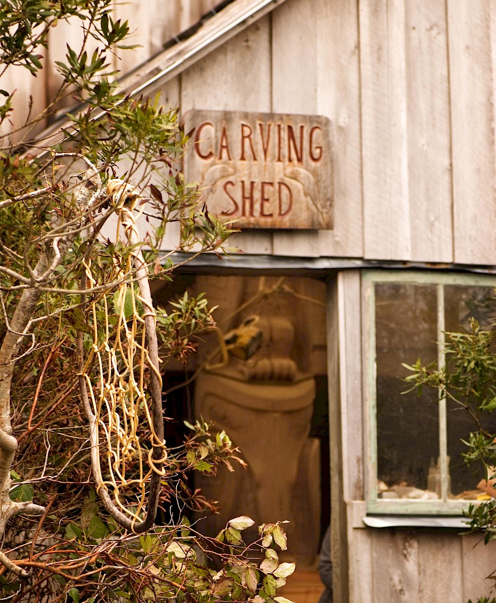 Carving Shed Entrance