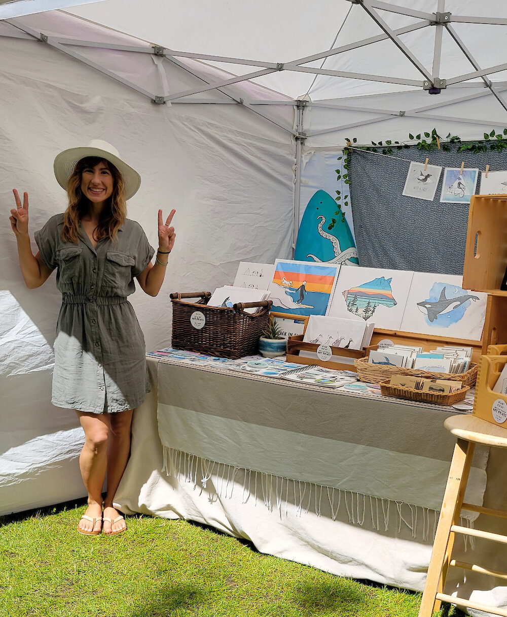 Surfshine Art at the Tofino Market