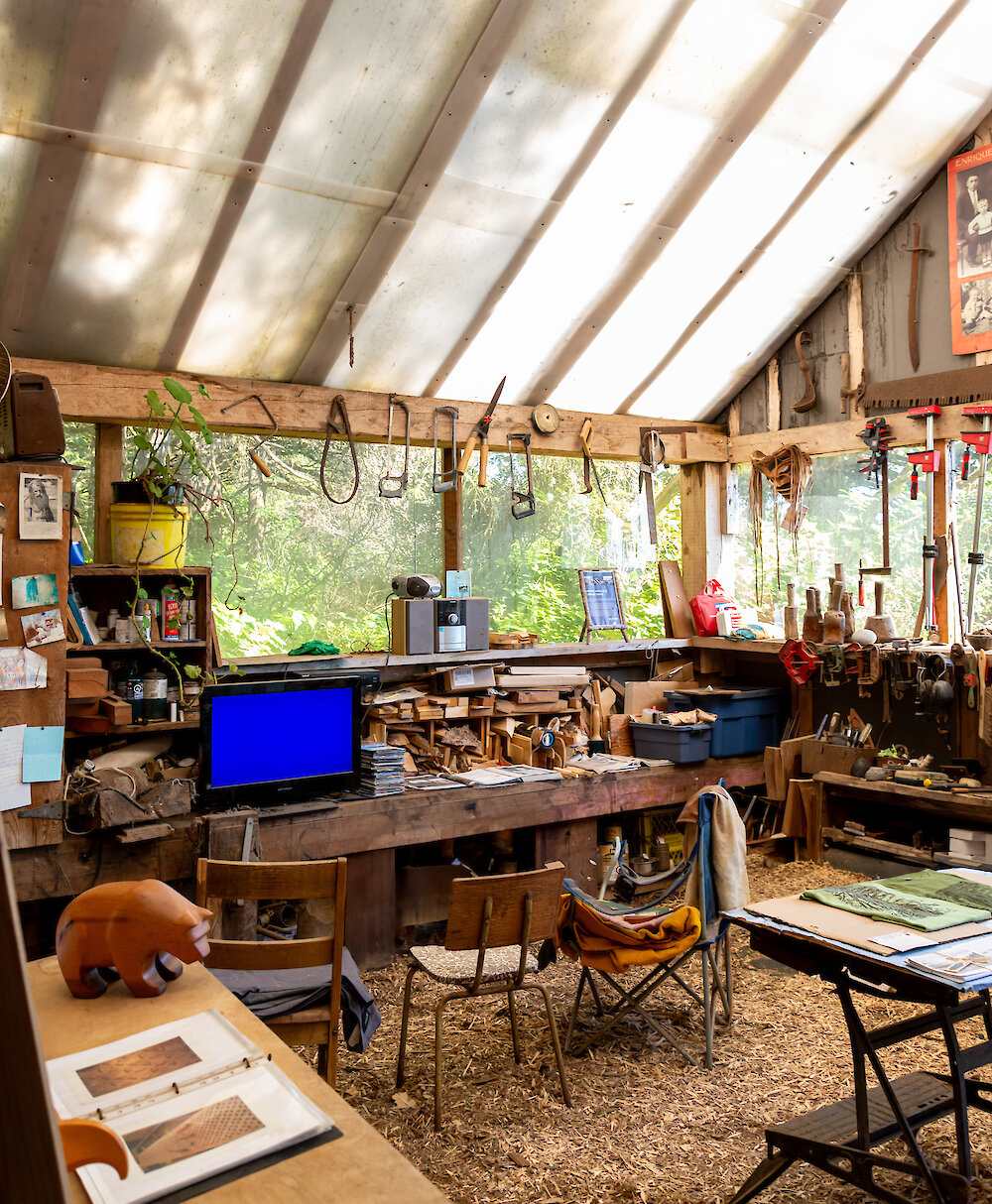 Henry Nolla's Carving Shed by Caitlin Ronda