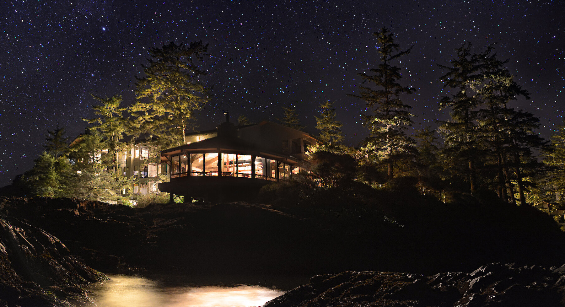 Pointe Building Under the Starry Sky by Chris Pouget